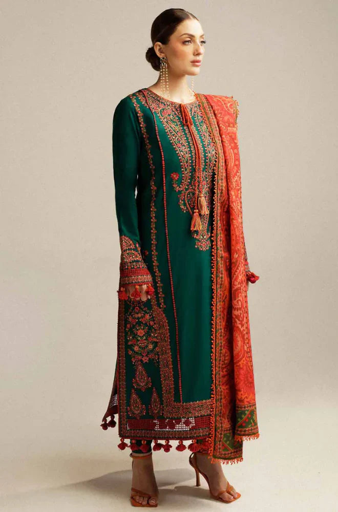 Hussain Rehar - 3 Piece Embroidered Lawn Suit