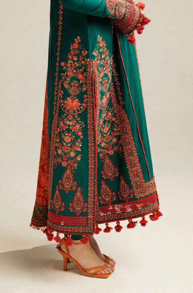 Hussain Rehar - 3 Piece Embroidered Lawn Suit