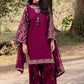 3PC DHANAK EMBROIDERED SHIRT WITH CHIFFON EMBROIDERED DUPATTA AND EMB TROUSER