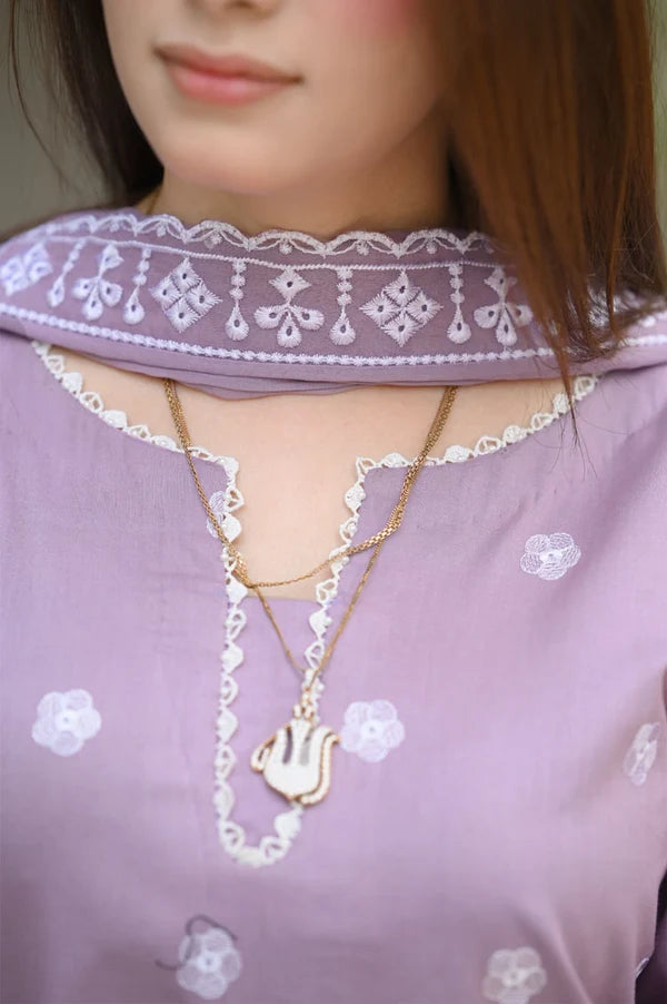 Luxury Heavy Embroidered Lawn Dress