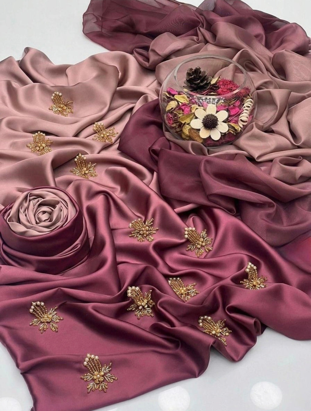 Shrenz Tpink Tie-N-die Silk Adda Collection Replica