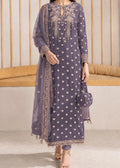 Embroidered 3pc Marina Dress With Embroidered Khadi Net Dupatta