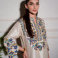 Alizeh Saad White Raw Silk Formal Collection Replica
