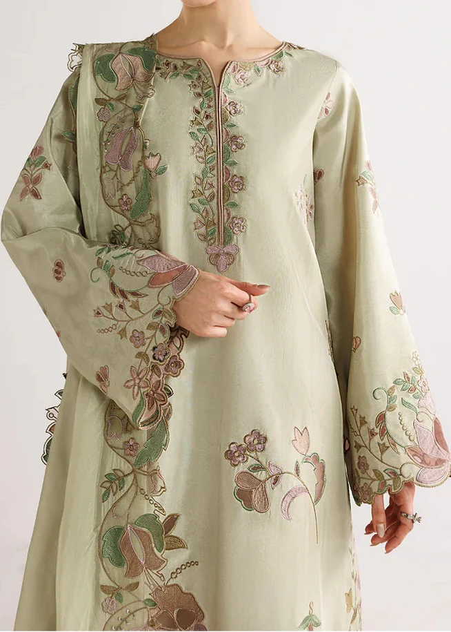 DHANAK EMBROIDERED SHIRT WITH WOOL TYE&DYE PRINTED EMB SHAWL AND TROUSER